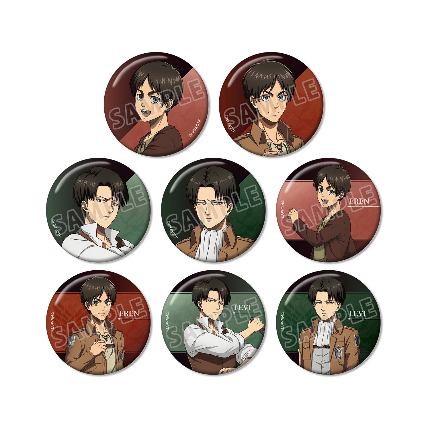 Attack On Titan: Trading Can Badge (Past & Present Ver.) (8 Packs Box) [Arma Bianca]