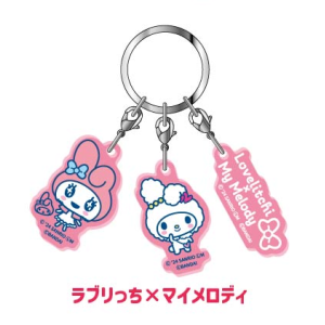 Tamagotchi Uni x Sanrio: Acrylic Keychain - Lovelitchi x My Melody [Bandai]