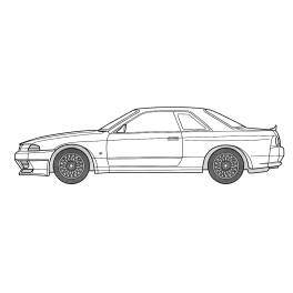 1/24: Wangan Midnight - Reina's Skyline GT-R (BNR32) (Plastic Model Kit ...