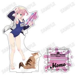 Machikado Mazoku: BIG Acrylic Stand LL -  Momo Chiyoda (Water Play Ver.) [Medicos Entertainment]