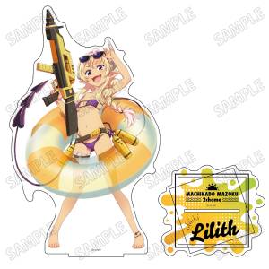 Machikado Mazoku: BIG Acrylic Stand LL - Lilith (Water Play Ver.) [Medicos Entertainment]