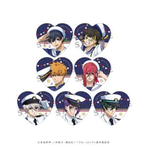 Blue Lock: Heart-Shaped Badges (Marine Look) (7 Packs Box) [Parflette]