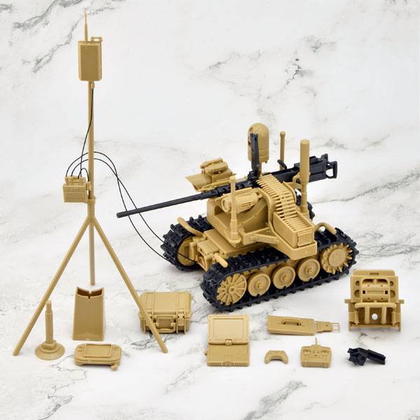 Little Armory (LD049): UGV Armed Robot System 2 - Caliber Carrier 1/12 - Plastic Model [Tomytec]