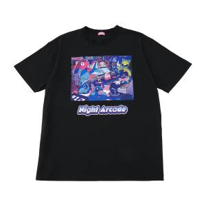 Pokemon: Night Arcade - T-Shirt Free Size (Black Ver.) [The Pokemon Company]