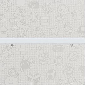 Nintendo New 3DS - Cover Plates No.023 - Mario Monogram White [Occasion / Loose]
