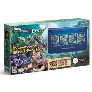 New Nintendo 3DS LL / XL - Monster Hunter X Start Pack Design [Used Good Condition]