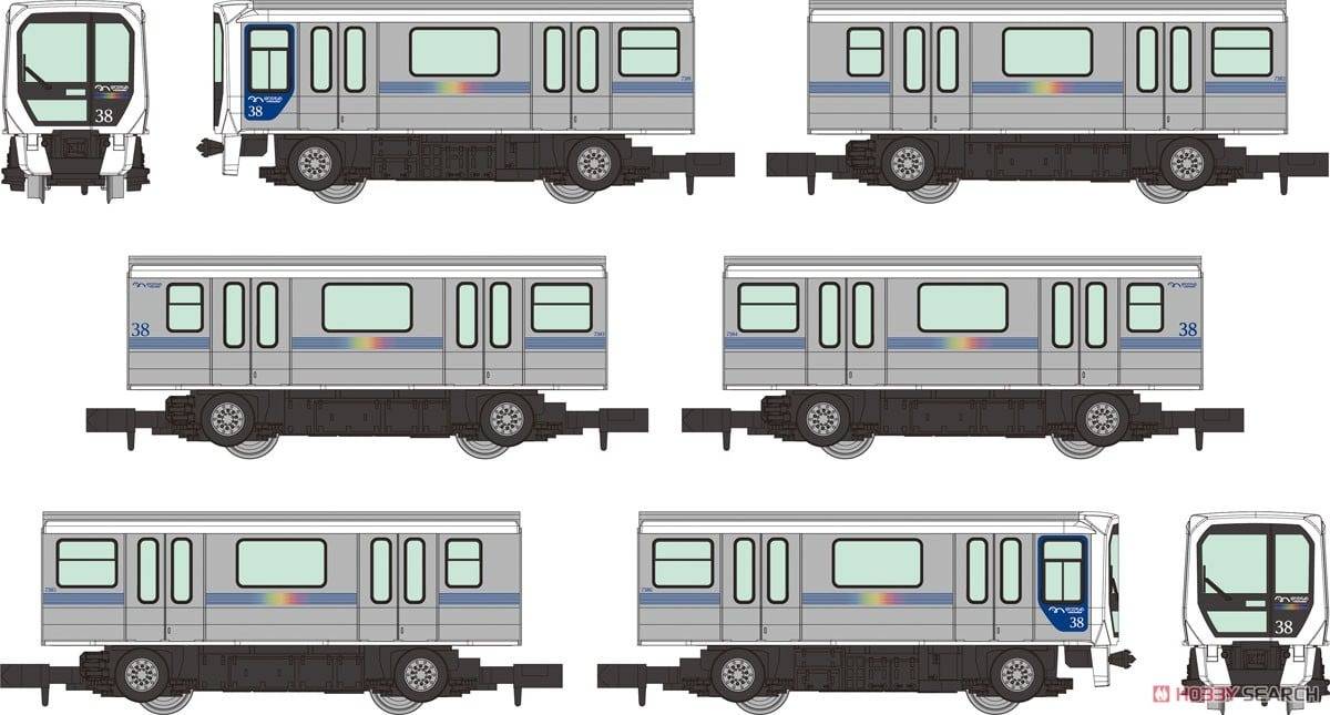 Railway Collection: 1/150 Yurikamome New Transit 7300 (6 Cars Set) (Plastic Model) [Tomytec]
