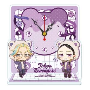 Tokyo Revengers: Mini Acrylic Table Clock - Haitani Brothers (Bear Eared Hoodie Ver.) [Seasonal Plants]