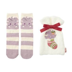 Pokémon: Heartwarming Christmas - Fluffy Mid-length Socks & Drawstring Bag (25-27cm) [The Pokémon Company]