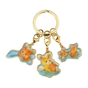 Pokemon: PAMO NO MURE - Pawmo 3-Ring Metal Keychain (Swimming Ver.) [The Pokémon Company]