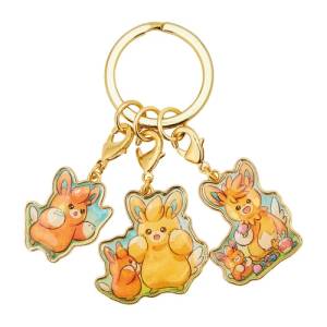 Pokemon: PAMO NO MURE - Pawmo 3-Ring Metal Keychain (Hatsuden Ver.) [The Pokémon Company]