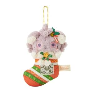 Pokémon: Heartwarming Christmas- Espurr Plush Keychain [The Pokémon Company]