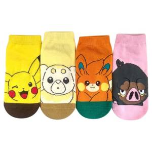 Pokemon: Carax 4P Bundle B Ver. - Ladies Socks (23-25cm) [The Pokemon Company]