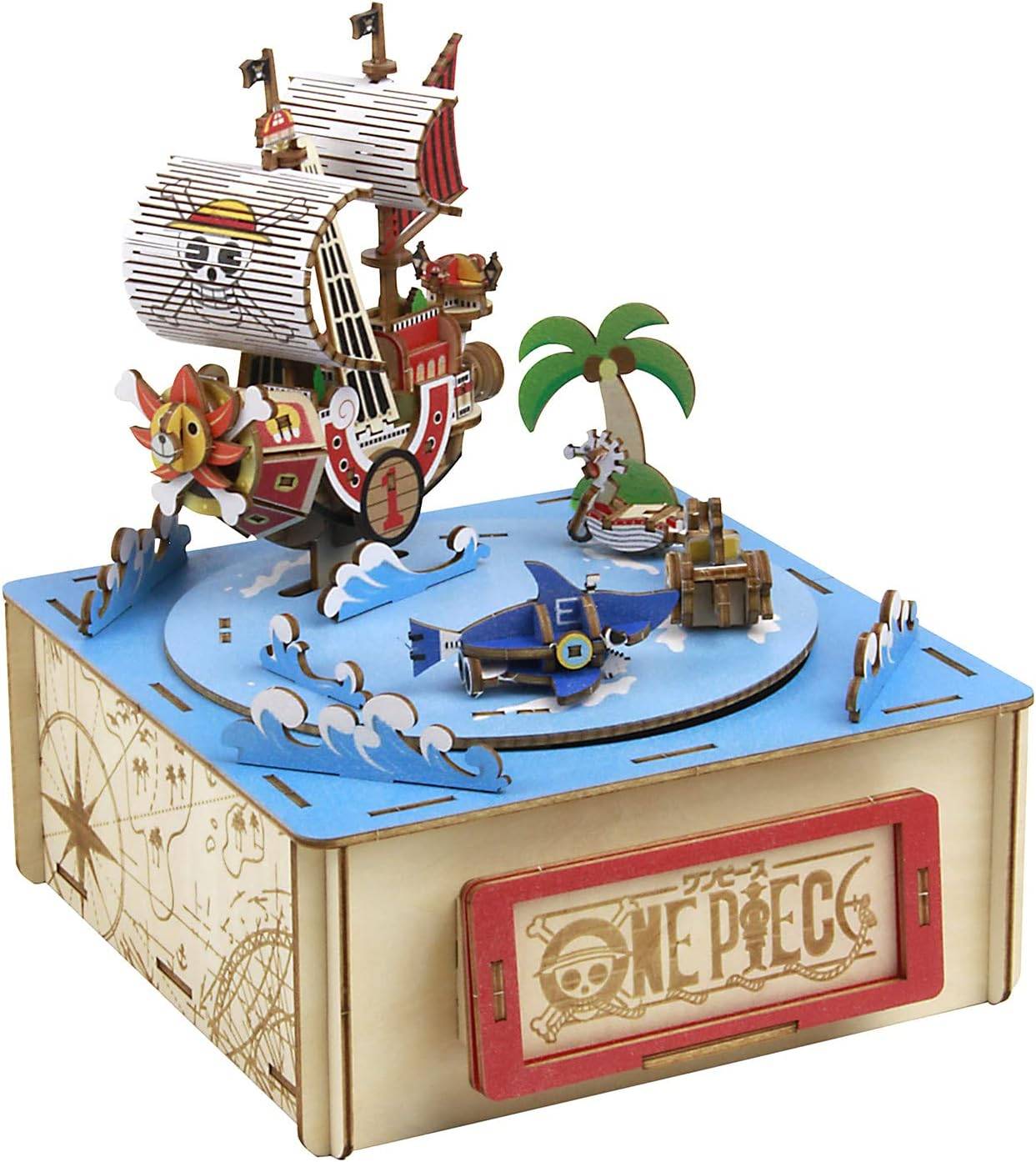 3D Puzzle: One Piece - Thousand Sunny Music Box (Wooden Puzzle) [ki-gu-mi]