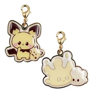Pokemon: Metal Charm - Pichu & Milcery (2pcs set) [The Pokemon Company]