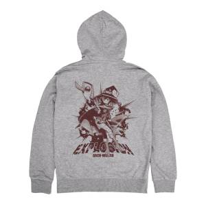 KonoSuba: Season 3 - Zip Hoodie - Megumin Explosion - Grey (XXL) [COSPA]