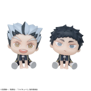 QyuruMe Mini Figure: Haikyuu!! - Kotaro Bokuto & Keiji Akaashi (Set of 2) (2nd Hand Prize Figure) [SEGA]