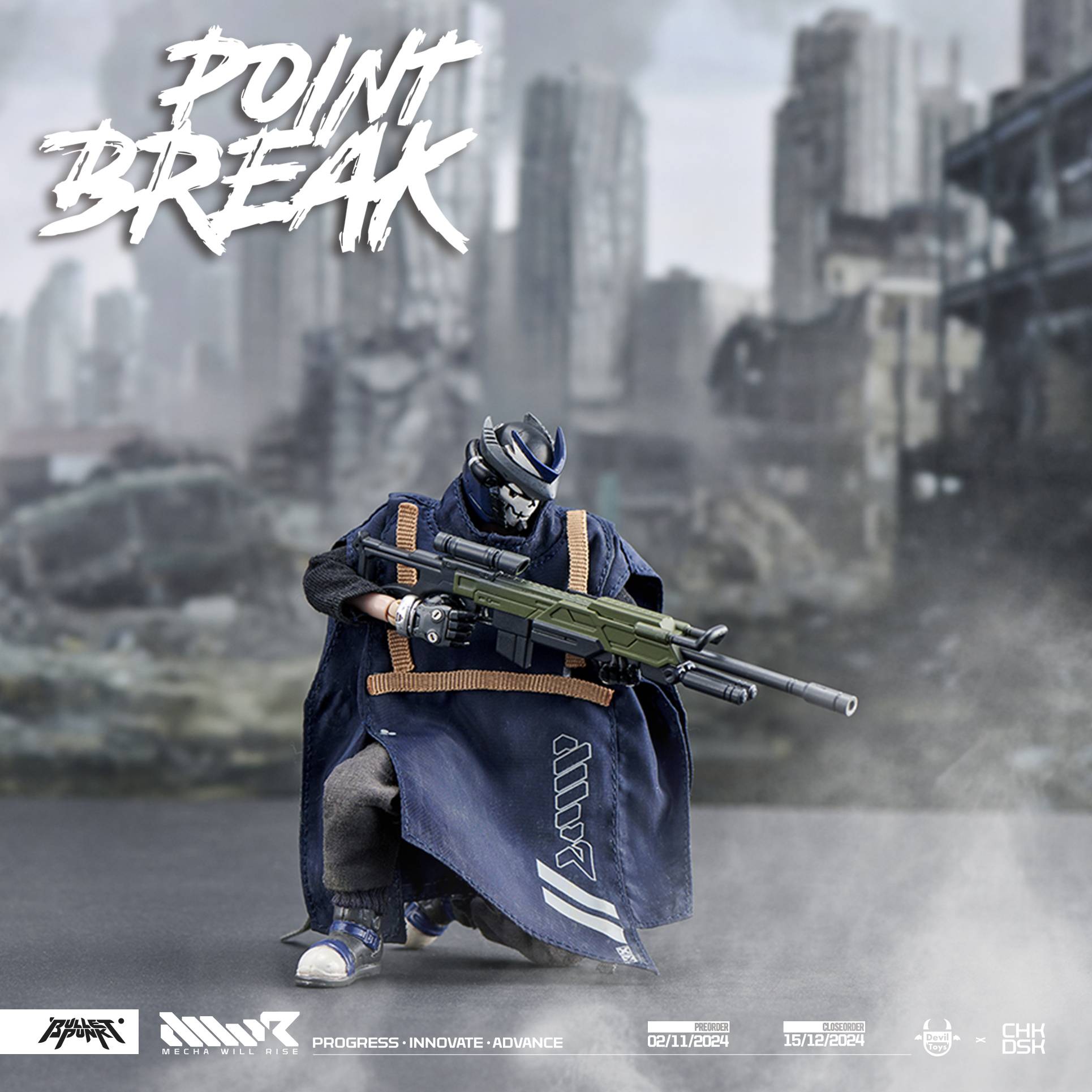 Bulletpunk Universe: Carbine & DXIII Set 1/12 (Point Break Ver