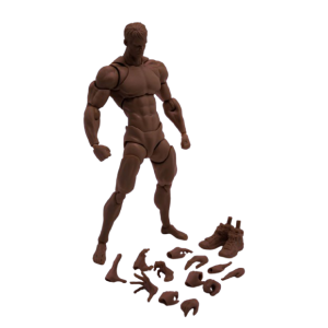 Action Figure: Super Movable Figure - Male Body (Black) 1/12 [Wind Toys]