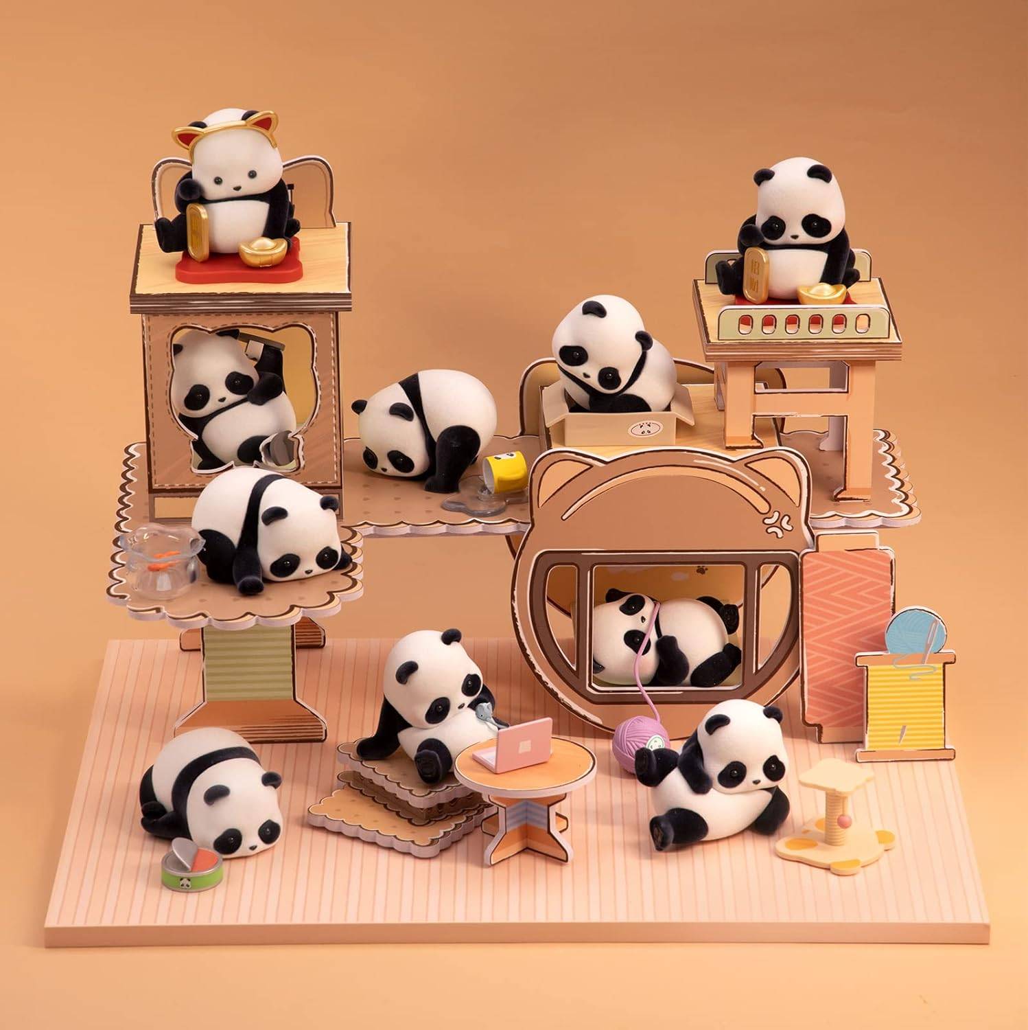Blind Box: Panda Roll as a Cat Series - Flocked Mini Figure  [52Toys]