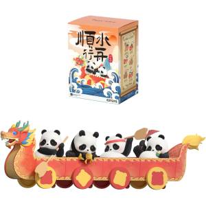 Blind Box: Panda Roll Dragon Boat Racing - Flocked Mini Figure  [52Toys]