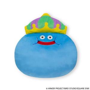 Dragon Quest: Smile Slime Cushion Blanket - King Slime [Square Enix]