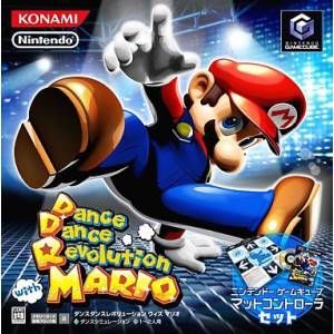 Dance Dance Revolution with Mario / Dancing Stage - Mario Mix - Mat Controller Set [NGC - Used Good Condition]