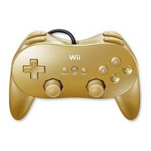 Classic Controller Pro - Gold [Wii - Used / Loose]