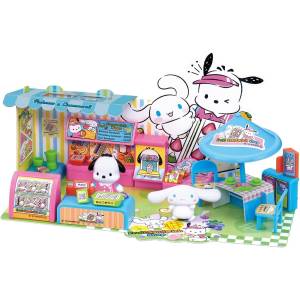 Sanrio Characters: Pochacco & Cinnamoroll Sandwich Shop Playset [Bandai]