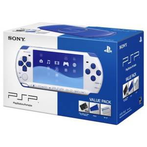 PSP 3000 White/Blue Value Pack (PSPJ-30018) [Occasion BE]
