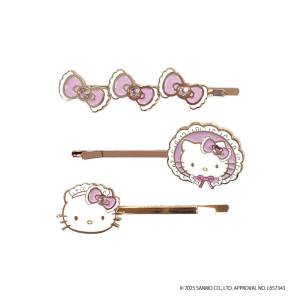 Sanrio Characters: Hello Kitty Hairpin (Set of 3) - Lovely Frill Ver. (Pink) [NIC]