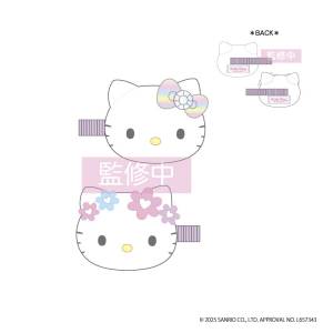 Sanrio Characters: Hello Kitty Multi-Purpose Plush Clip (Set of 2) - Lovely Frill Ver. (Rainbow & Flower) [NIC]