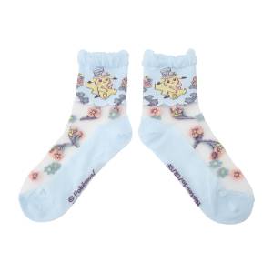 Pokémon: Botanical Easter - Pikachu See-Through Mid Socks (23-25 cm) [The Pokémon Company]
