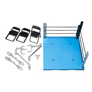 Tamashii Stage: ACT Ring Corner & Folding Chair set (Neutral Ver.) [Bandai Spirits]