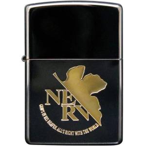 Zippo Lighter: Evangelion - NERV (Black & Gold) [Zippo]