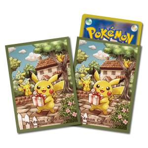 Pokémon Card Game: Deck Shield - Pikachu's Gift (64 Sleeves) [ACCESSORY]
