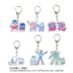 Crayon Shin-chan x Sanrio Characters: Acrylic Keychain Collection (6 Packs Box) [Ensky]