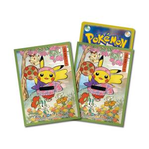 Pokémon Card Game: Deck Shield - Hanagasa Festival Ver. (Green) (64 Sleeves) (Limited Edition) [ACCESSORY]