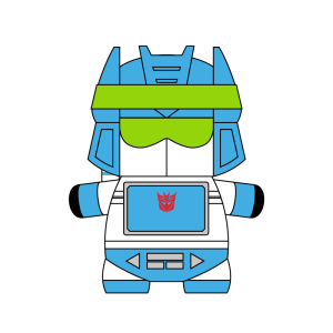 Transformers: Mochi Bots Plush Toy - Soundwave & Ravage (Shattered Glass Ver.) [Oami]