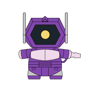 Transformers: Mochi Bots Plush Toy - Shockwave [Oami]