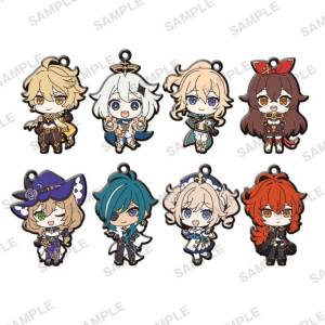 Genshin Impact: Character Rubber Strap Set Vol. 1 (8 Packs / Box) [Bushiroad]