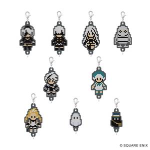 NieR Series: Rubber Strap Collection - Pixel Art Ver. Vol. 2 (9 Packs / Box) [Square Enix]