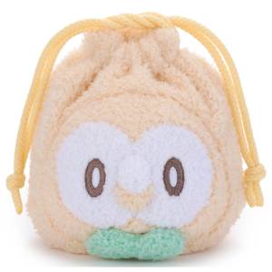 Pokémon: Poképeace Plush Drawstring Bag - Rowlet (Limited Edition) [Takara Tomy]