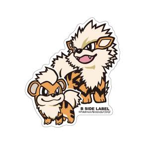Pokémon: B-Side Label Sticker - Growlithe & Arcanine [The Pokémon Company]