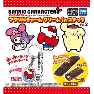 Shokugan: Sanrio Characters - Acrylic Charm & Cream Snack Vol.2 (10 Packs Box) [Takara Tomy]