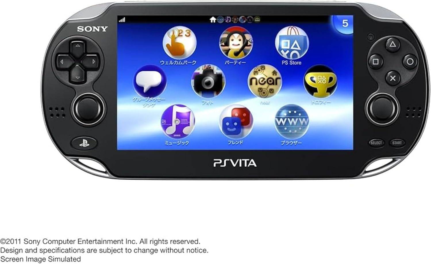 PlayStation Vita - Crystal Black - 3G / Wi-Fi (PCH-1100 AA01
