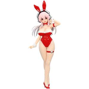 BiCute Bunnies Figure: Super Sonico (Red Ver.) (2nd Hand) [FuRyu]