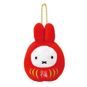 Miffy: Plush Mascot - Lucky Daruma [Sekiguchi]