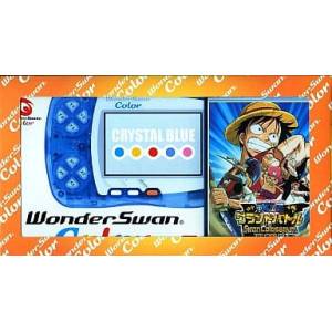 WonderSwan Color Crystal Blue One Piece Grand Battle Swan Colosseum Bundle [Used Good Condition]