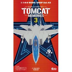 Shokugan: Tomcat Memories Vol.3 - Fighter Jet Aircraft Collection & Gum (10 Packs Box) (Plastic Model) [F-Toys]